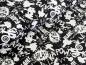 Preview: Reststück! French Terry Black & White Baam Schwarz 30 x VB
